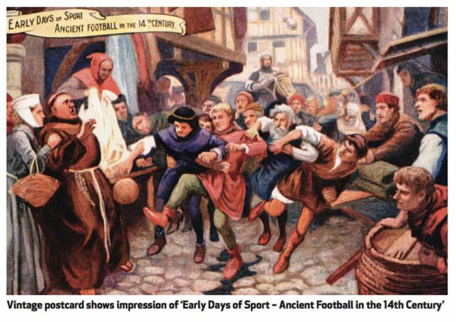 تاریخچه فوتبال تاریخ فوتبال قرون وسطا 